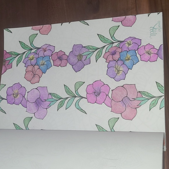 Adult coloring book with the pencils and sharpener. - Picture 9 of 12